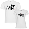 Tričko pro páry s motivem Mr. & Mrs.