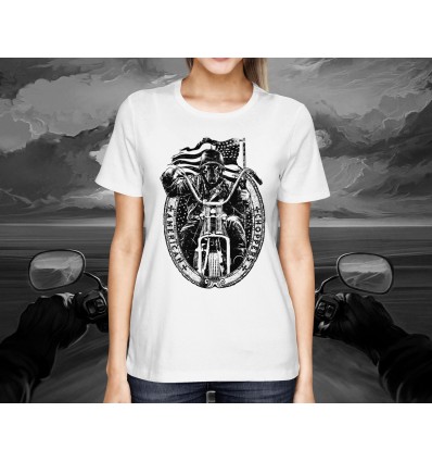 Dámské tričko pro motorkáře AMERICAN CHOPPER lebka