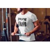 Pánské workout, fitness tričko PUSH YOUR LIMITS